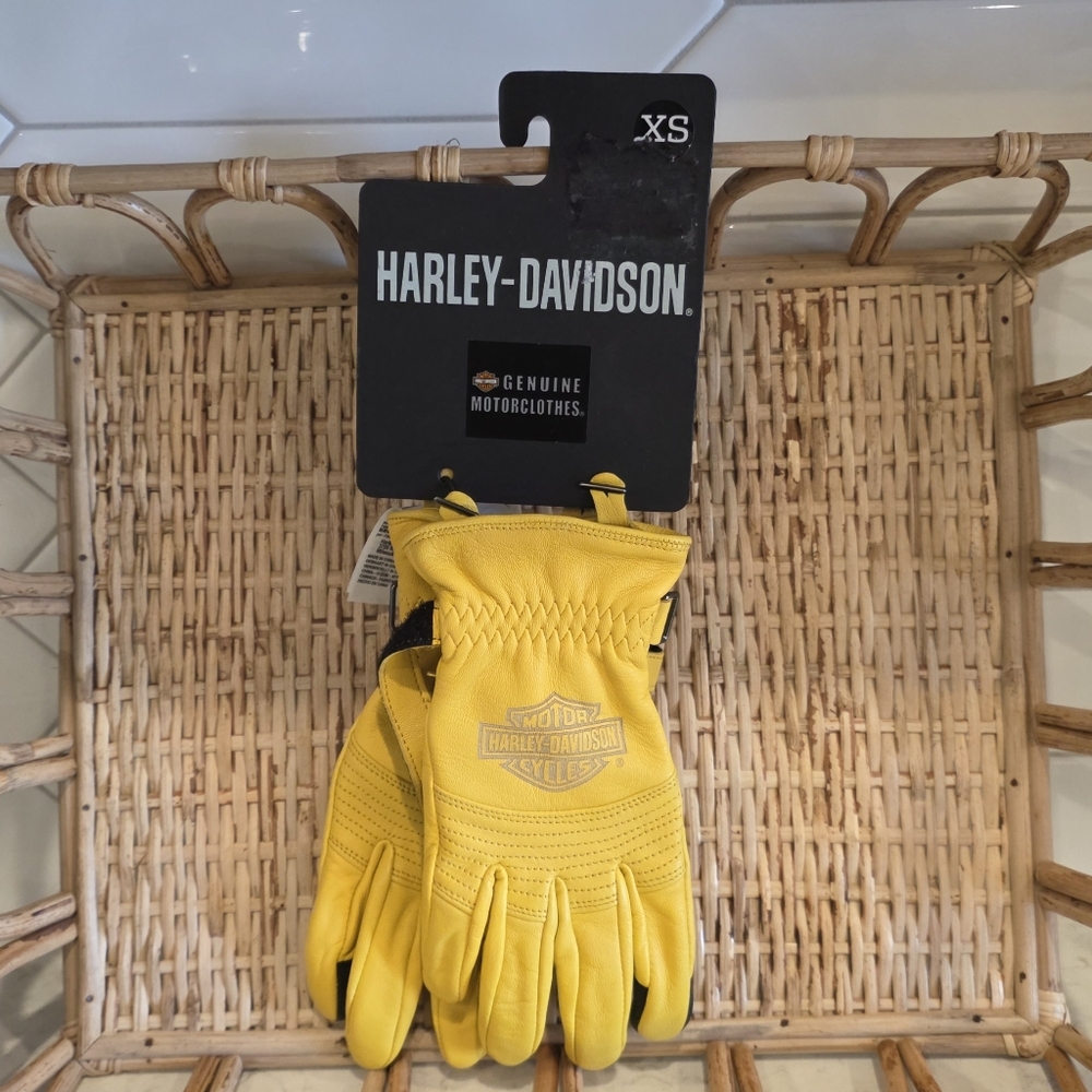 Harley-Davidson Yellow Gloves